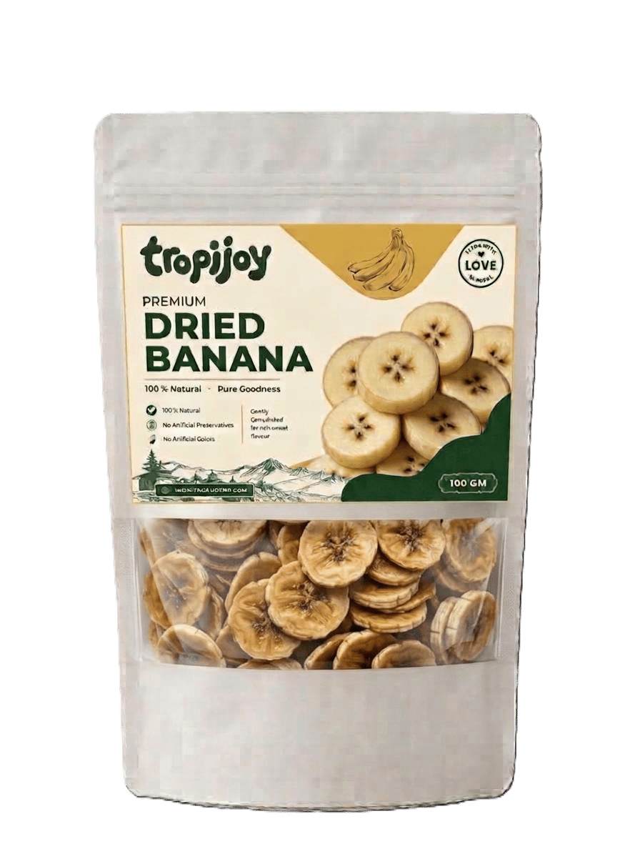 Tropijoy Banana packaging