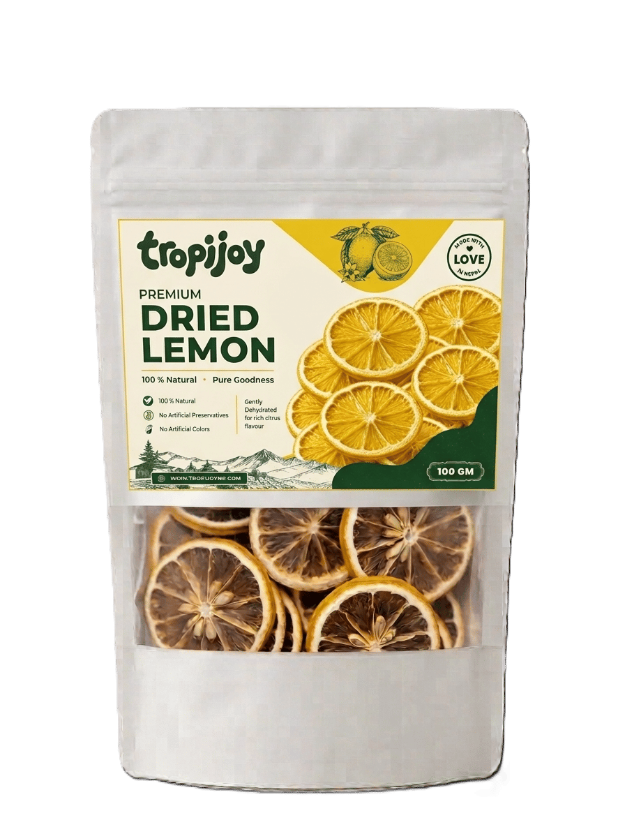 Tropijoy Lemon packaging